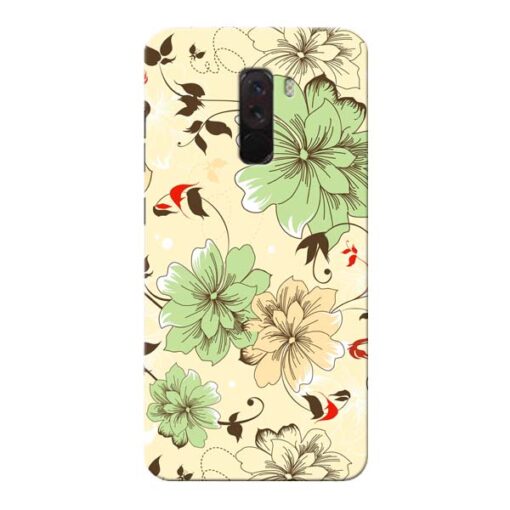 Floral Design Xiaomi Poco F1 Mobile Cover