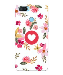 Floral Heart Oppo Realme 2 Pro Mobile Cover