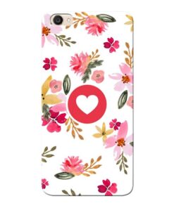 Floral Heart Vivo Y55s Mobile Cover