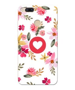 Floral Heart Xiaomi Mi A1 Mobile Cover