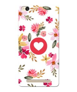 Floral Heart Xiaomi Redmi 3s Mobile Cover