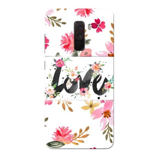 Flower Love Xiaomi Poco F1 Mobile Cover
