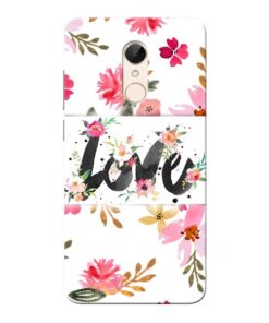 Flower Love Xiaomi Redmi 5 Mobile Cover