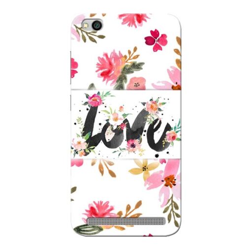 Flower Love Xiaomi Redmi 5A Mobile Cover