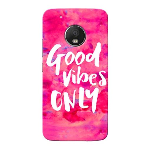 Good Vibes Moto G5 Plus Mobile Cover