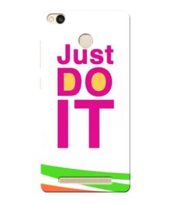 Just Do It Xiaomi Redmi 3s Prime Mobile Cover