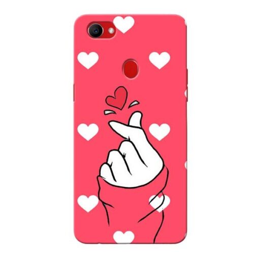 Little Heart Oppo F7 Mobile Covers