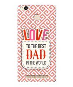Love Dad Xiaomi Redmi 3s Prime Mobile Cover