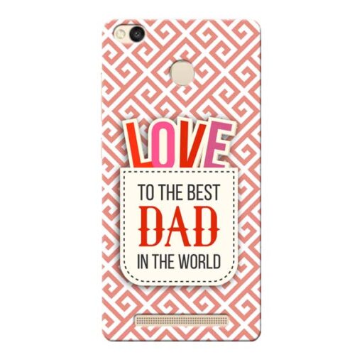Love Dad Xiaomi Redmi 3s Prime Mobile Cover