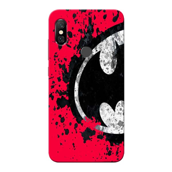 Red Batman Redmi Note 6 Pro Mobile Cover 1 Red Batman Redmi Note 6 Pro Mobile Cover