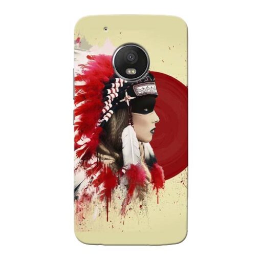 Red Cap Moto G5 Plus Mobile Cover