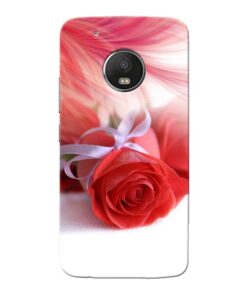 Red Rose Moto G5 Plus Mobile Cover