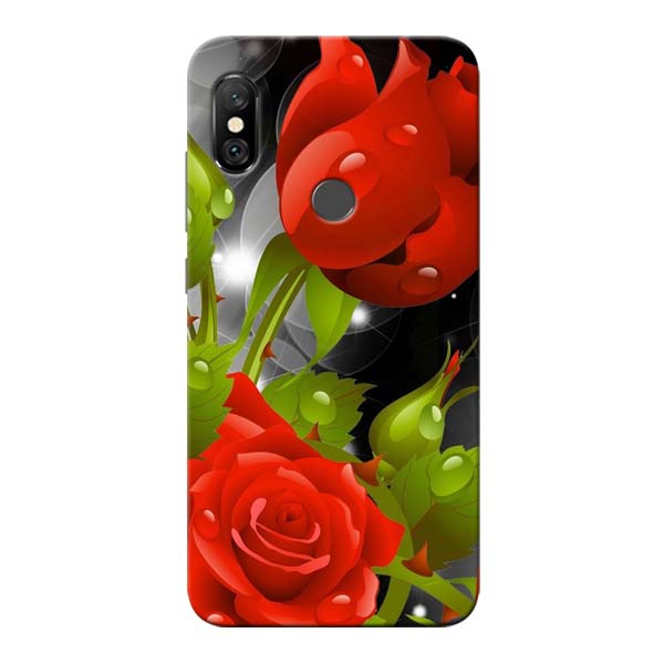 Rose Flower Redmi Note 6 Pro Mobile Cover 1 Rose Flower Redmi Note 6 Pro Mobile Cover