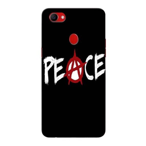 White Peace Oppo F7 Mobile Covers