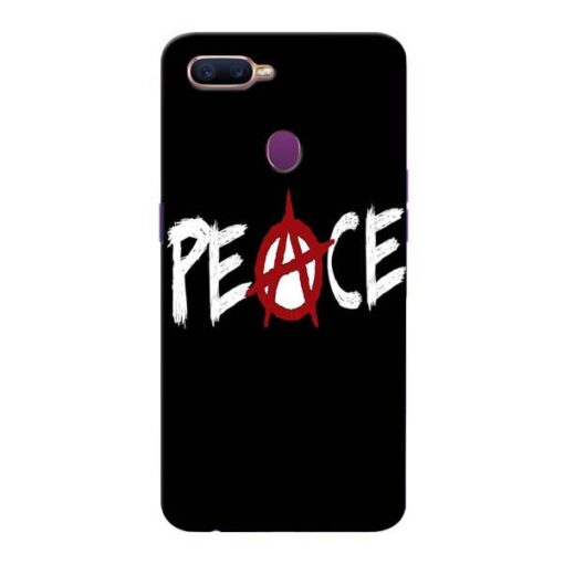 White Peace Oppo F9 Pro Mobile Cover