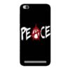 White Peace Xiaomi Redmi 5A Mobile Cover