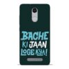 Bache Ki Jaan Louge Redmi Note 3 Mobile Cover