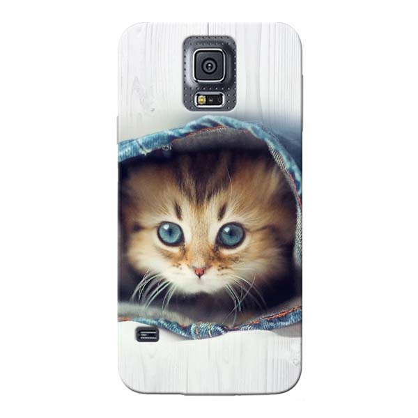 Cute Cat Samsung Galaxy S5 Mobile Cover 1 Cute Cat Samsung Galaxy S5 Mobile Cover