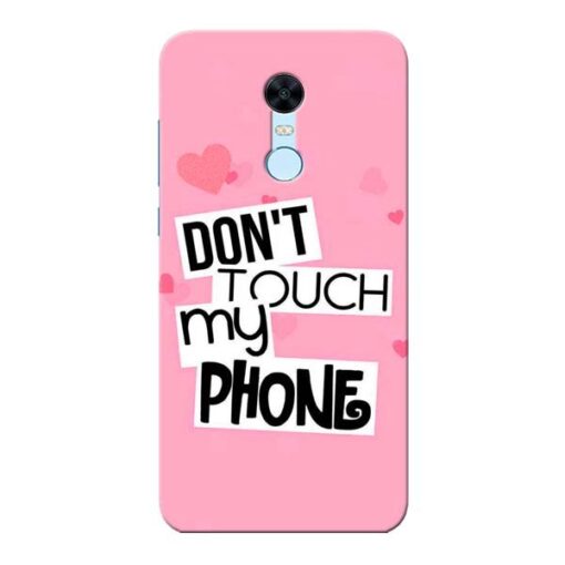 Dont Touch Xiaomi Redmi Note 5 Mobile Cover