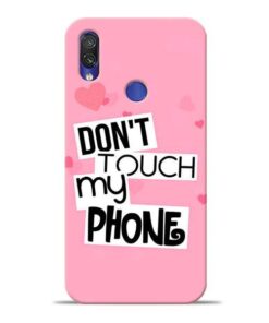 Dont Touch Xiaomi Redmi Note 7 Mobile Cover