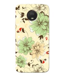 Floral Design Moto E4 Plus Mobile Cover