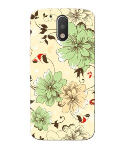 Floral Design Moto G4 Plus Mobile Cover