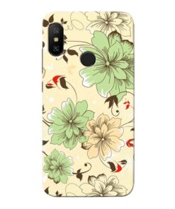 Floral Design Xiaomi Redmi 6 Pro Mobile Cover