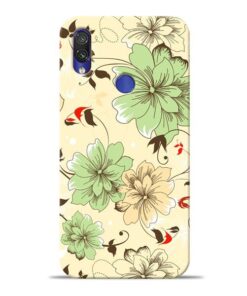 Floral Design Xiaomi Redmi Note 7 Mobile Cover