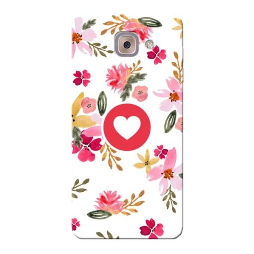 Floral Heart Samsung Galaxy J7 Max Mobile Cover