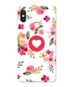 Floral Heart Xiaomi Redmi Note 5 Pro Mobile Cover