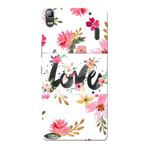 Flower Love Lenovo K3 Note Mobile Cover