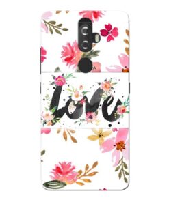 Flower Love Lenovo K8 Plus Mobile Cover