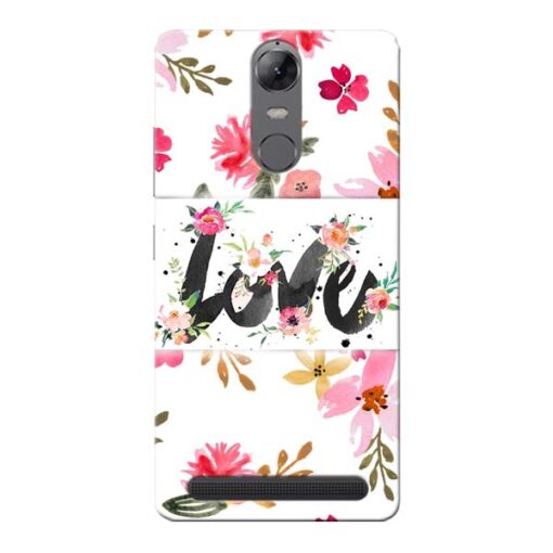 Flower Love Lenovo Vibe K5 Note Mobile Cover