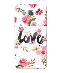 Flower Love Samsung Galaxy A8 2015 Mobile Cover