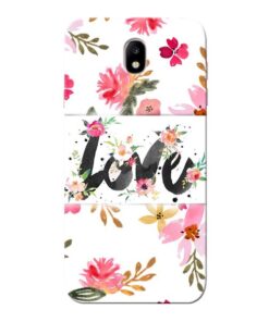 Flower Love Samsung Galaxy J7 Pro Mobile Cover