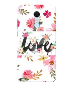 Flower Love Xiaomi Redmi Note 5 Mobile Cover