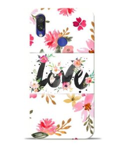 Flower Love Xiaomi Redmi Note 7 Pro Mobile Cover