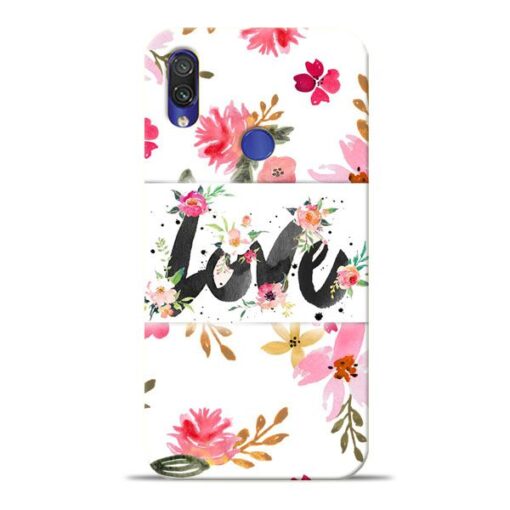 Flower Love Xiaomi Redmi Note 7 Pro Mobile Cover