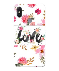 Flower Love Xiaomi Redmi Y2 Mobile Cover