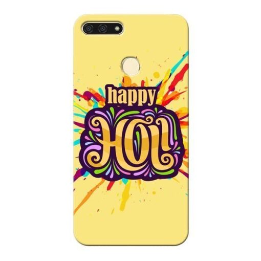 Happy Holi Honor 7A Mobile Cover
