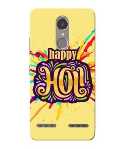 Happy Holi Lenovo K6 Power Mobile Cover