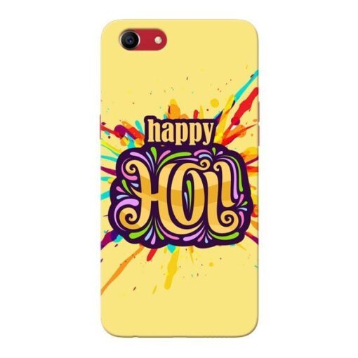 Happy Holi Oppo A83 Mobile Cover