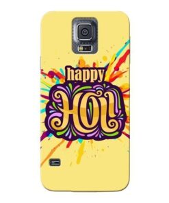 Happy Holi Samsung Galaxy S5 Mobile Cover