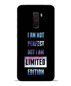 I Am Not Perfect Poco F1 Mobile Cover
