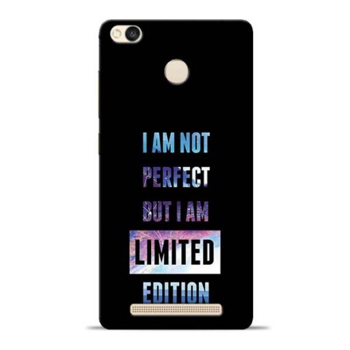I Am Not Perfect Redmi 3s Prime Mobile Cover