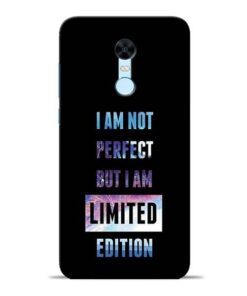 I Am Not Perfect Redmi Note 5 Mobile Cover