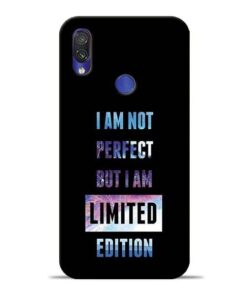 I Am Not Perfect Redmi Note 7 Mobile Cover