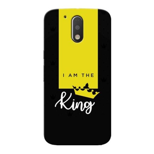 I am King Moto G4 Plus Mobile Cover