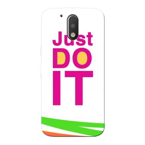 Just Do It Moto G4 Plus Mobile Cover