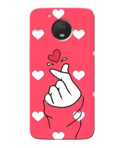 Little Heart Moto E4 Plus Mobile Cover